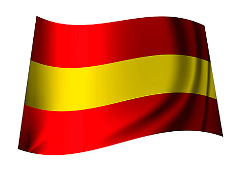 红色,黄色,西班牙,旗帜,象征,国家