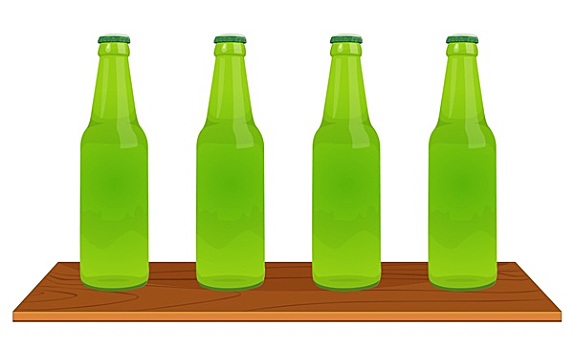 绿色,瓶子