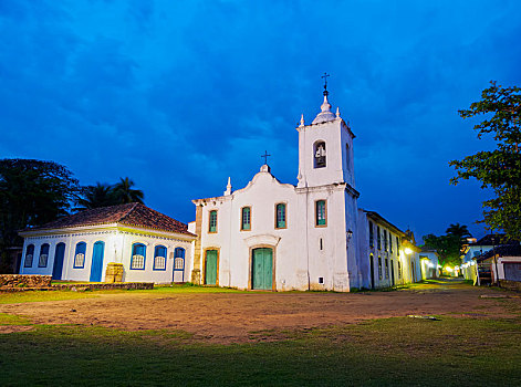 小教堂,黎明,里约热内卢,巴西,南美