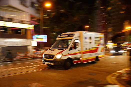 香港,车,救护车