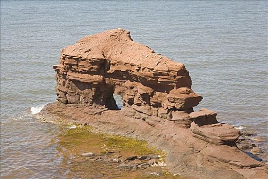 岩石构造,岬角,爱德华王子岛,加拿大