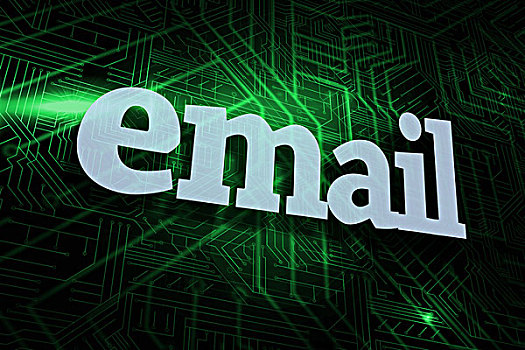 电子邮件,绿色,黑色,电路板