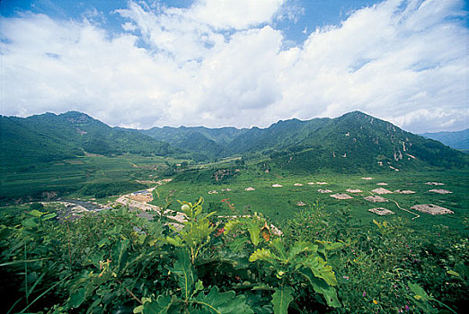 吉林通化集安县丸都山城高句丽遗址全景