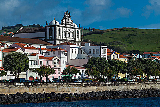 葡萄牙,亚速尔群岛,法亚尔,岛屿,萨尔瓦多,教堂,户外
