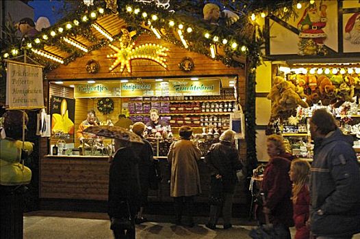 站立,姜饼,甜食,圣诞节,多特蒙德,北莱茵威斯特伐利亚,德国
