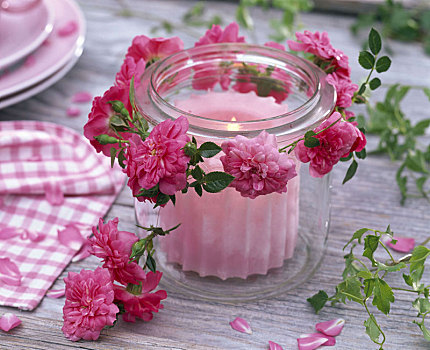 风,亮光,粉色,玫瑰,旋盖玻璃瓶