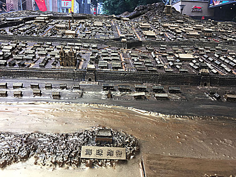 广州古城模型