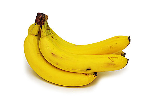 香蕉串,隔绝,白色背景