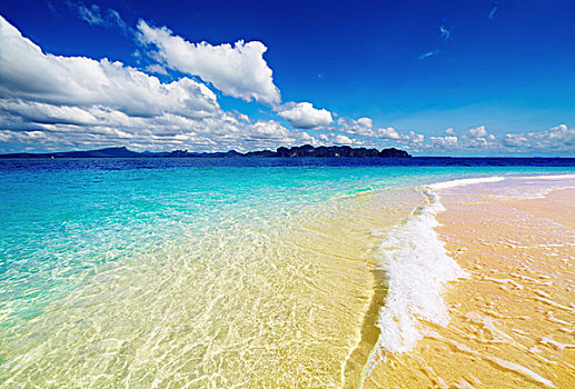 热带沙滩,安达曼海,泰国