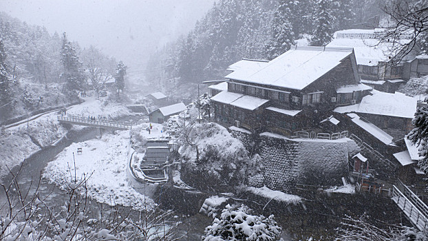 大雪天 农村图片