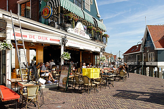 步行街,渔村,沃伦丹,北荷兰省,荷兰