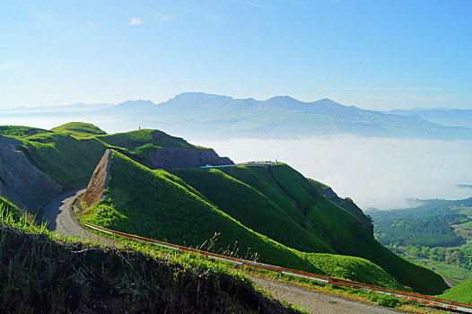 道路,熊本,日本