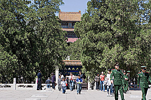 定陵,墓地,十三陵,北京,中国