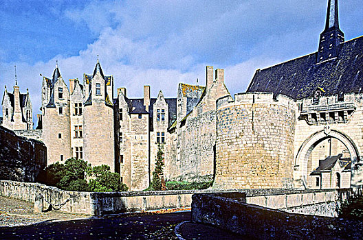 法国,曼恩-卢瓦尔省,安茹,城堡,教堂