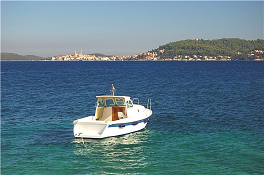 船,亚得里亚海,海岸,克罗地亚
