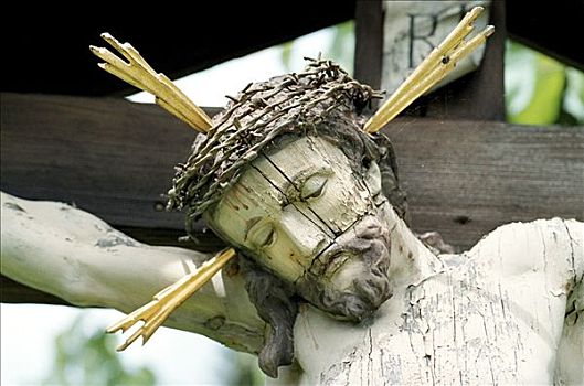 耶稣,十字架,头部