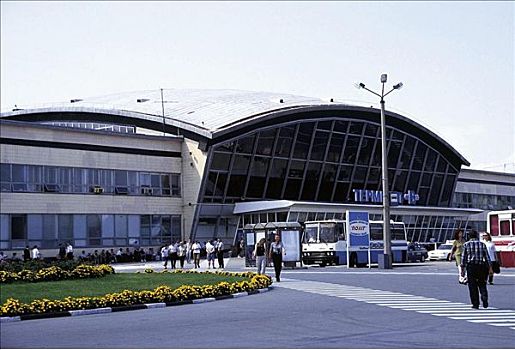 航站楼,机场,基辅,乌克兰,欧洲