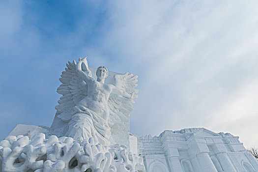 女神雪雕