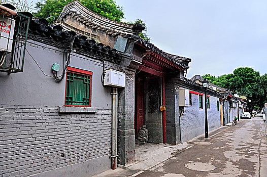 北京胡同,金柱大门