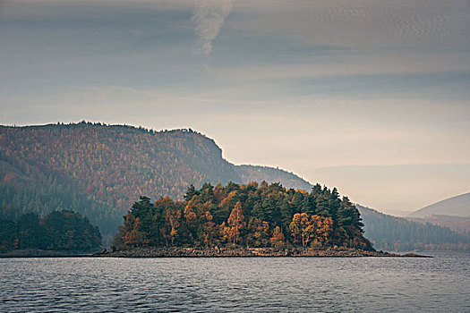 风景,湖,湖区,英国