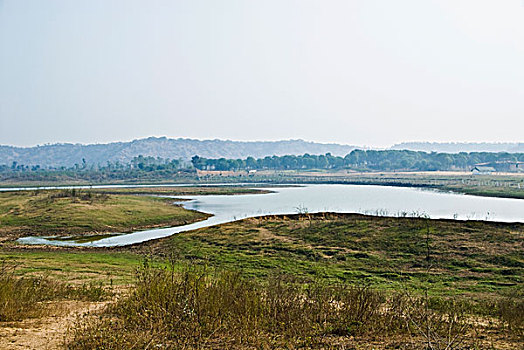 湖,土地,印度