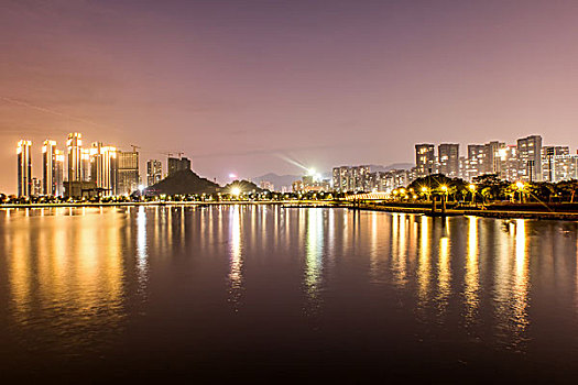 深圳湾公园夜景