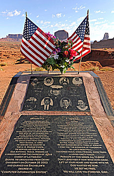 牌匾,暸望,纪念碑谷,纳瓦霍人部落公园,纳瓦霍,国家,预留,亚利桑那,犹他,美国