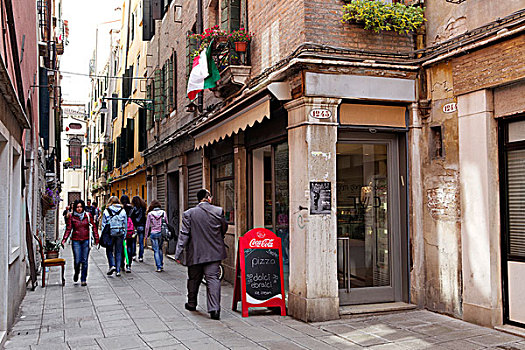 小巷,少数族裔区,地区,威尼斯,世界遗产,威尼西亚,意大利,欧洲