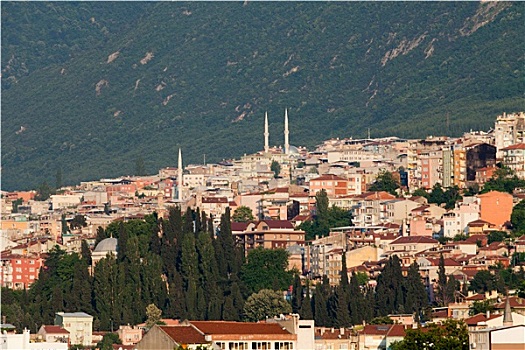清真寺,许多,房子,波尔萨,土耳其