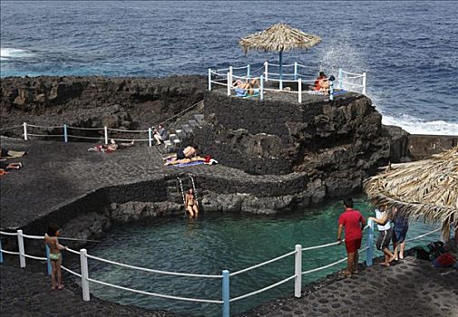 游泳池,波多黎各,靠近,帕尔玛,加纳利群岛,西班牙