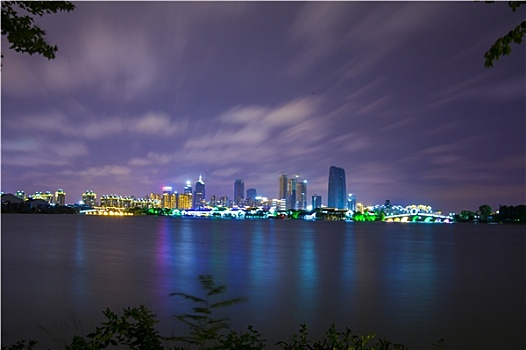 苏州金鸡湖夜景