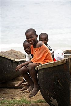 孩子,渔船,竹子,乡村,阿雷格里港,南,人口,两个,山地,岛屿,海湾