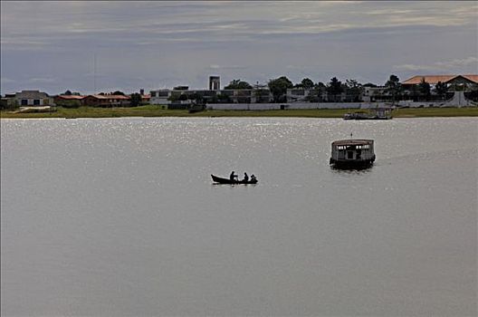 船,巴拉圭,河,亚松森