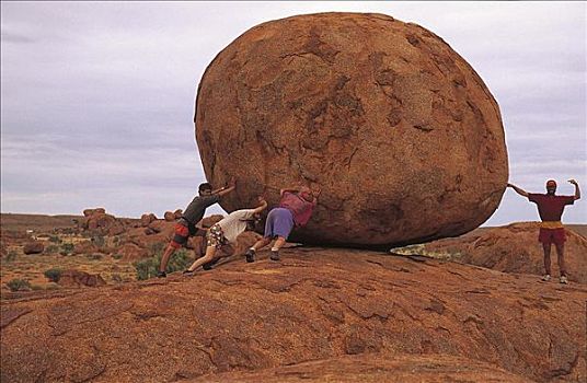 重,石头,大理石,红色,中心,北领地州,澳大利亚
