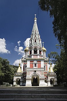纪念,教堂,扎古拉棉,省,保加利亚