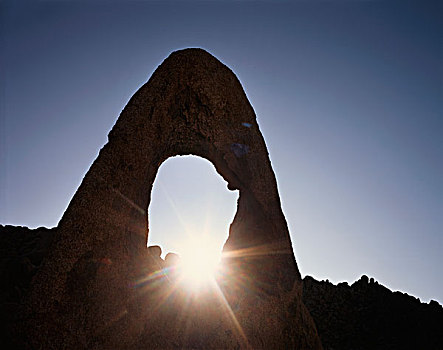 美国,加利福尼亚,阿拉巴马山丘,太阳,花冈岩,拱形,大幅,尺寸
