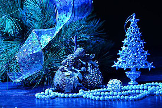 漂亮,装饰,圣诞树,背景