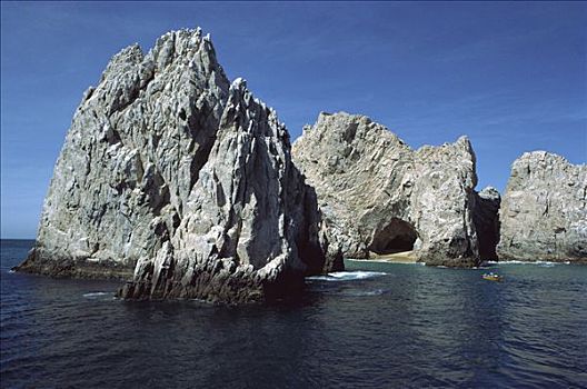 花冈岩,岩层,标记,尖,半岛,卡波圣卢卡斯,北下加利福尼亚州,墨西哥