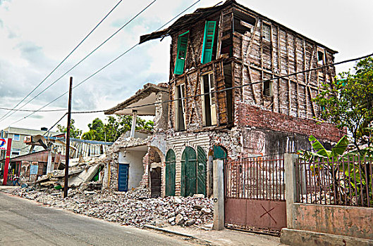 建筑,地震,海地