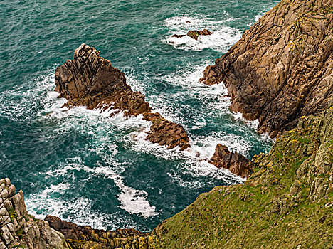 海浪,岩石,北海岸
