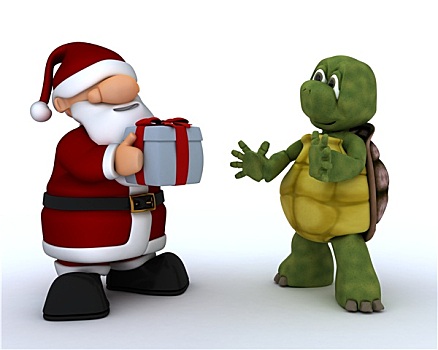 龟,圣诞老人