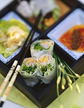 越南,春卷,糯米纸,蔬菜