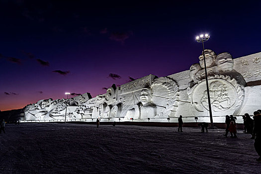 2021-2022中国长春冰雪新天地夜景