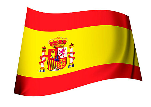 西班牙,盾徽,旗帜,红色,黄色,条纹
