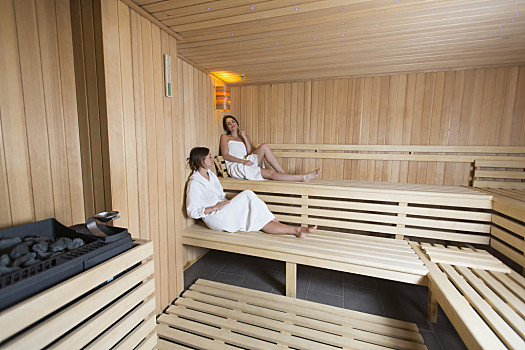 女人,放松,桑拿浴,少妇