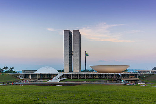 国家,国会,建筑师,奥斯卡-涅梅耶,巴西利亚,联邦,地区,巴西,南美