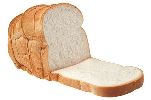 面包片,白色背景,背景