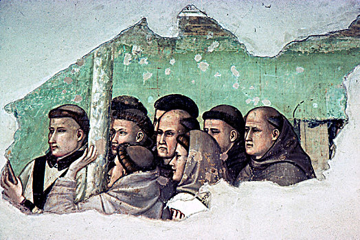 壁画,特写,生活,佛罗伦萨,早,14世纪