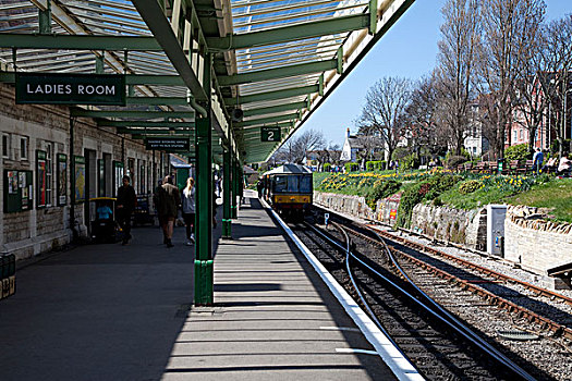 火车站台,多西特,英国