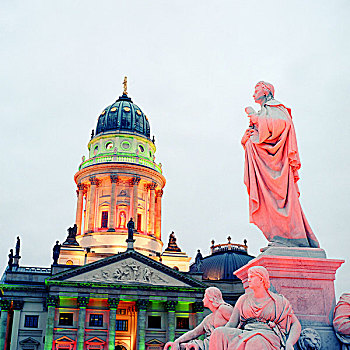 德国,大教堂,纪念,御林广场,柏林